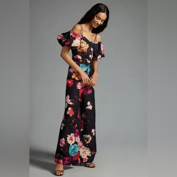 Ranna Gill x Anthropologie - Off-the-Shoulder Floral Jumpsuit, size XS - Picture 3 of 11